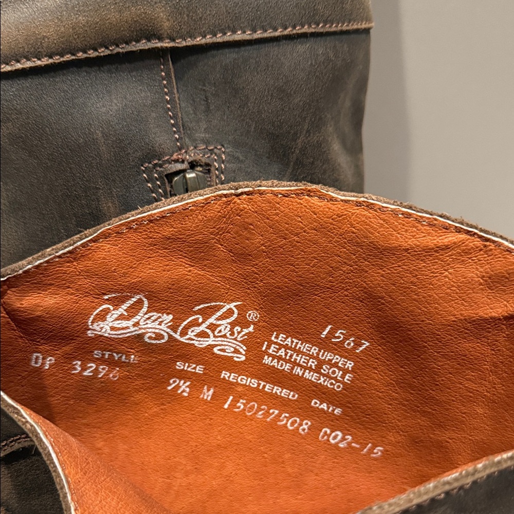 Dan Post Square-toe Leather Boots - Picture 6 of 9